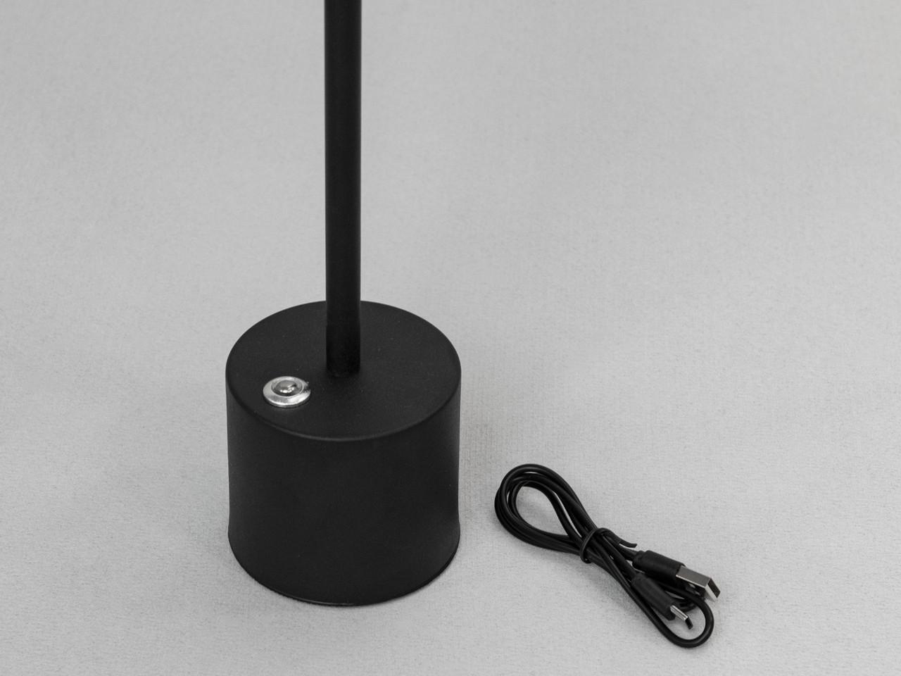 Настільна лампа із сенсором LED 930277BK-LS Циліндрична 5W Чорний (2498055987) - фото 4