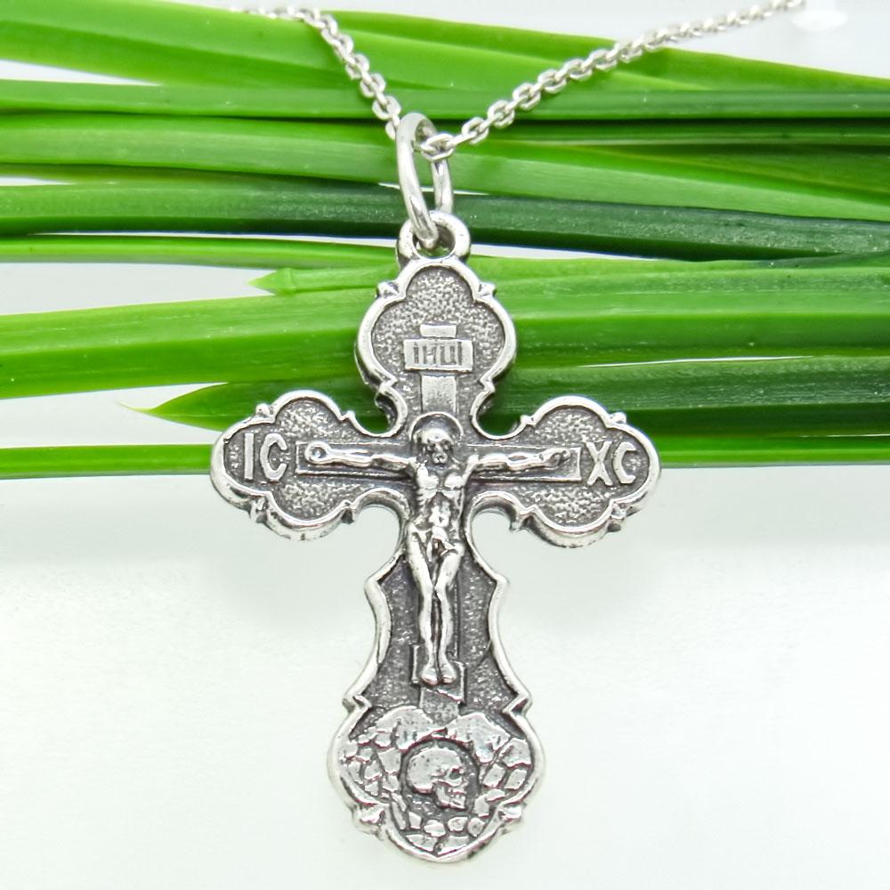 Срібний християнський підвіс Хрестик 3 (1137292291) - фото 4 Срібний християнський підвіс Хрестик 3 (1137292291) - фото 4