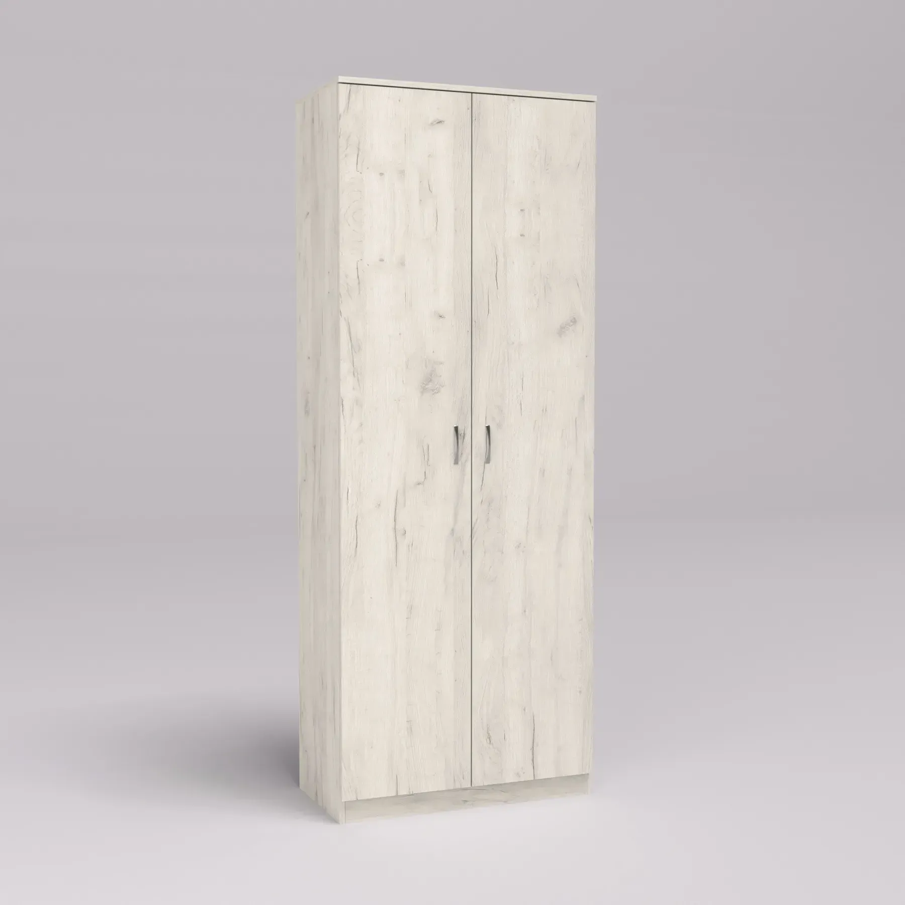 Шкаф офисный Kontinent ОШ-1 800х520х2100 мм Дуб Крафт Белый (53346212) - фото 2 Шкаф офисный Kontinent ОШ-1 800х520х2100 мм Дуб Крафт Белый (53346212) - фото 2