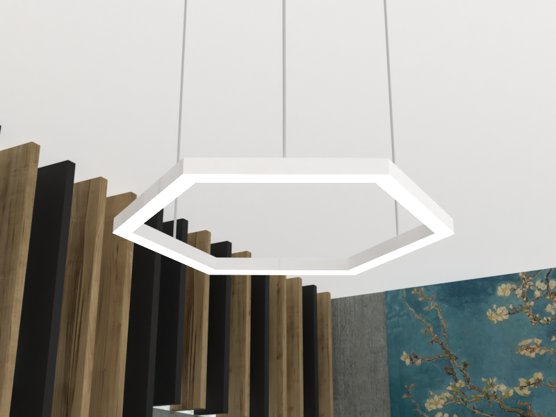 Подвесной светильник светодиодный LEDUA Шестиугольник драйвер снаружи 220V 108W 13000 Lm 4000К (25344274) - фото 3 Подвесной светильник светодиодный LEDUA Шестиугольник драйвер снаружи 220V 108W 13000 Lm 4000К (25344274) - фото 3