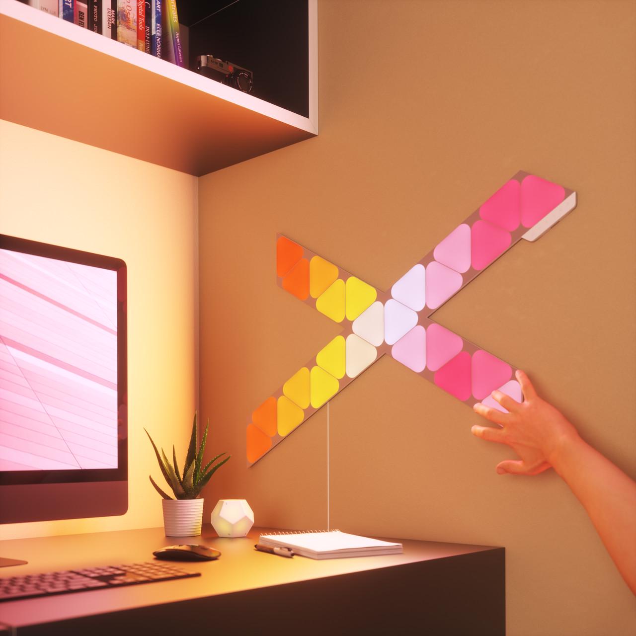 Світлодіодні панелі Nanoleaf Shapes Mini Triangles Apple Homekit 10 шт. (1344775757) - фото 6