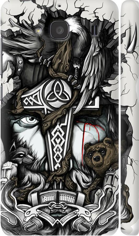 Чехол на Xiaomi Redmi 2 Тату Викинг (4098m-98-42517)