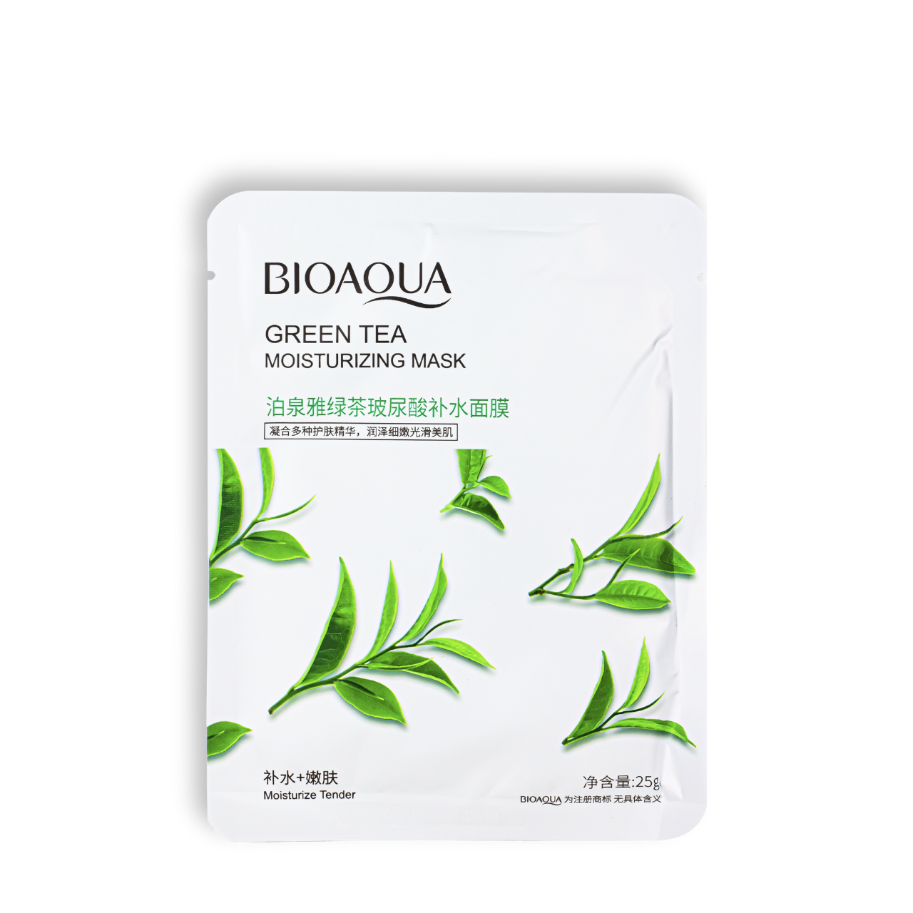 Маска для обличчя зволожуюча Bioaqua Green Tea тканинна 25 г (BQY57904)