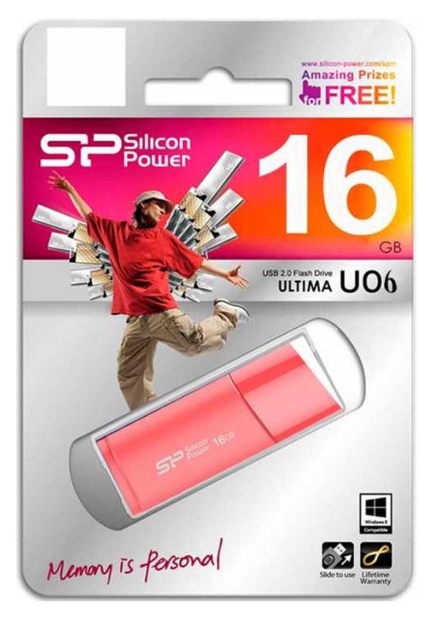 Флэш-накопитель Silicon Power Ultima U06 16 Gb Розовый (178769) - фото 5