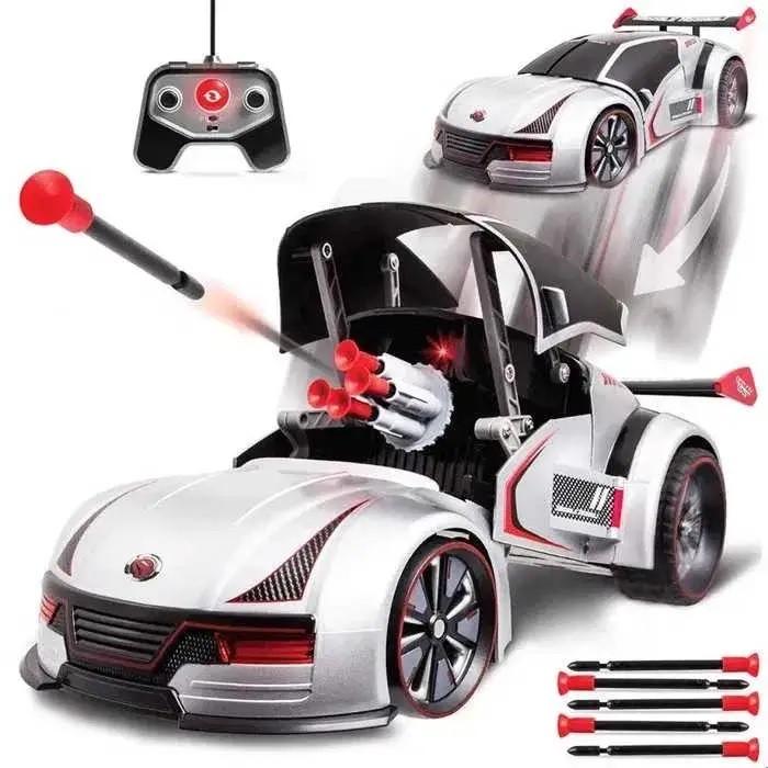 Машинка-трансформер стреляющая RIAS Velocity Demon на радиоуправлении Grey (3_04565) - фото 9