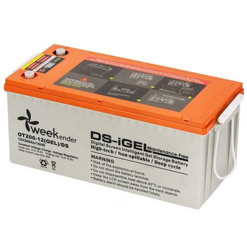 Тяговый аккумулятор Weekender DS 12V 200A/h GEL дисплей USB порт
