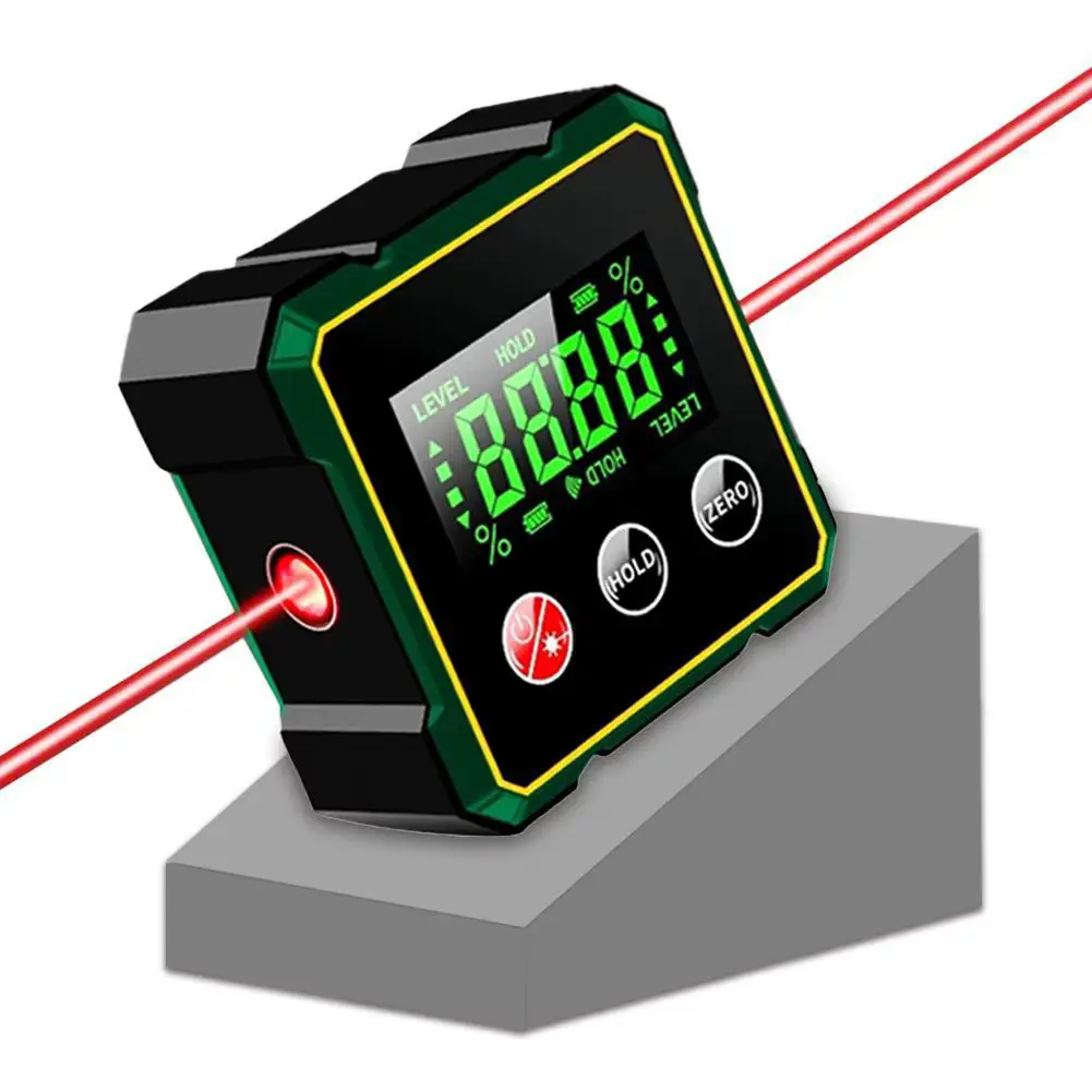 Угломер цифровой Digital Protractor JC 100 со встроенным аккумулятором инклинометр с лазерами и магнитом (28282278) - фото 5 Угломер цифровой Digital Protractor JC 100 со встроенным аккумулятором инклинометр с лазерами и магнитом (28282278) - фото 5