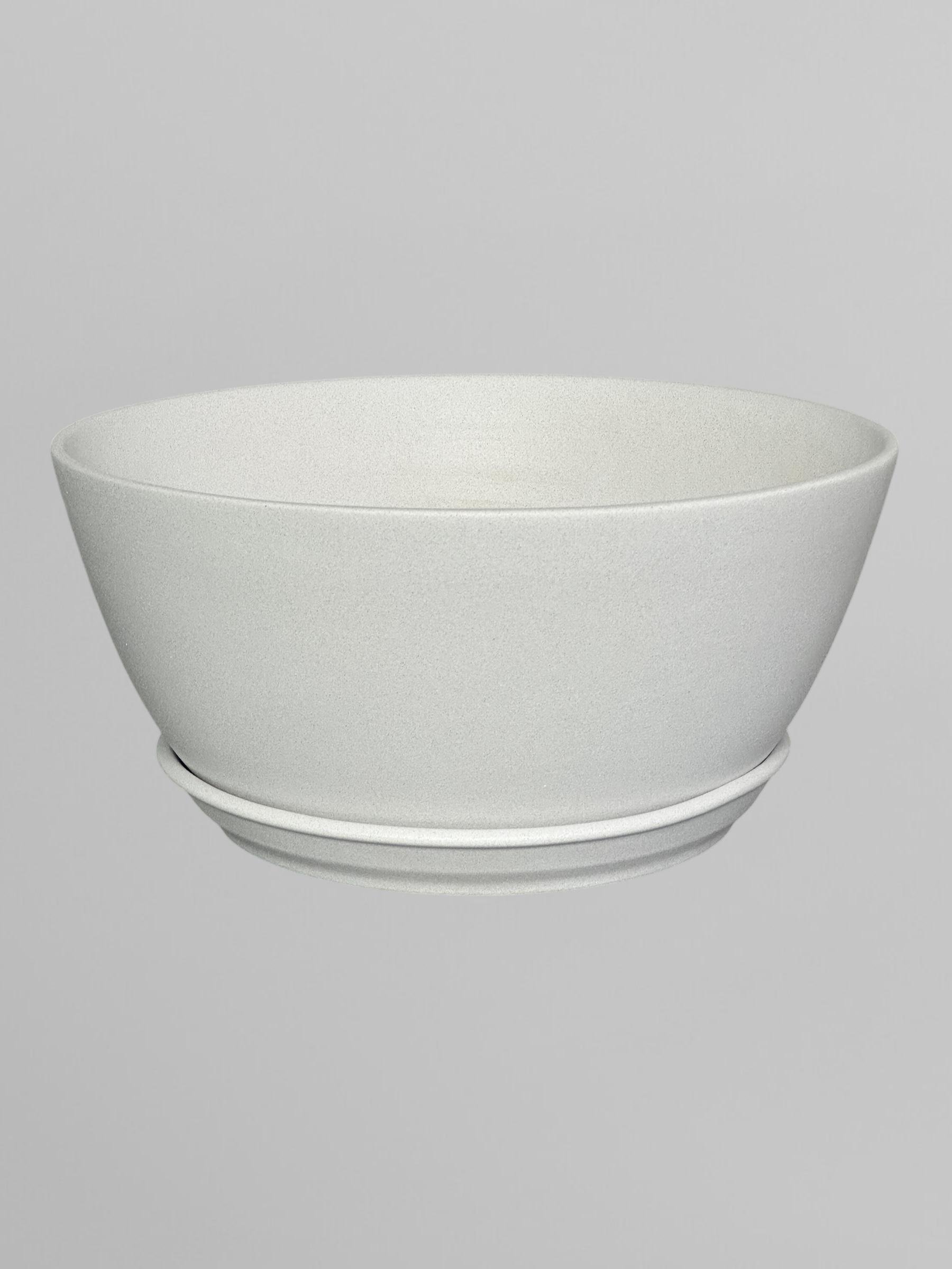 Горщик для квітів керамічний Бонсайниця крихта 5,5 л Білий (Г03006)