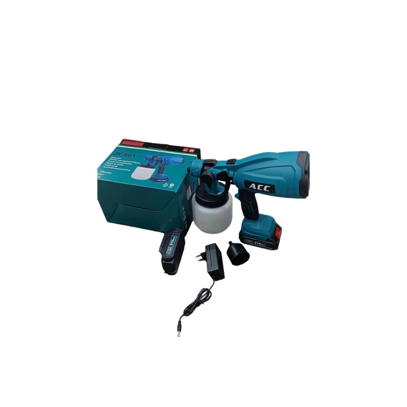 Фарбопульт електричний JK-SG1 зі змінними соплами 2 акумулятори 24V 800 мл (25880147) - фото 2 Фарбопульт електричний JK-SG1 зі змінними соплами 2 акумулятори 24V 800 мл (25880147) - фото 2