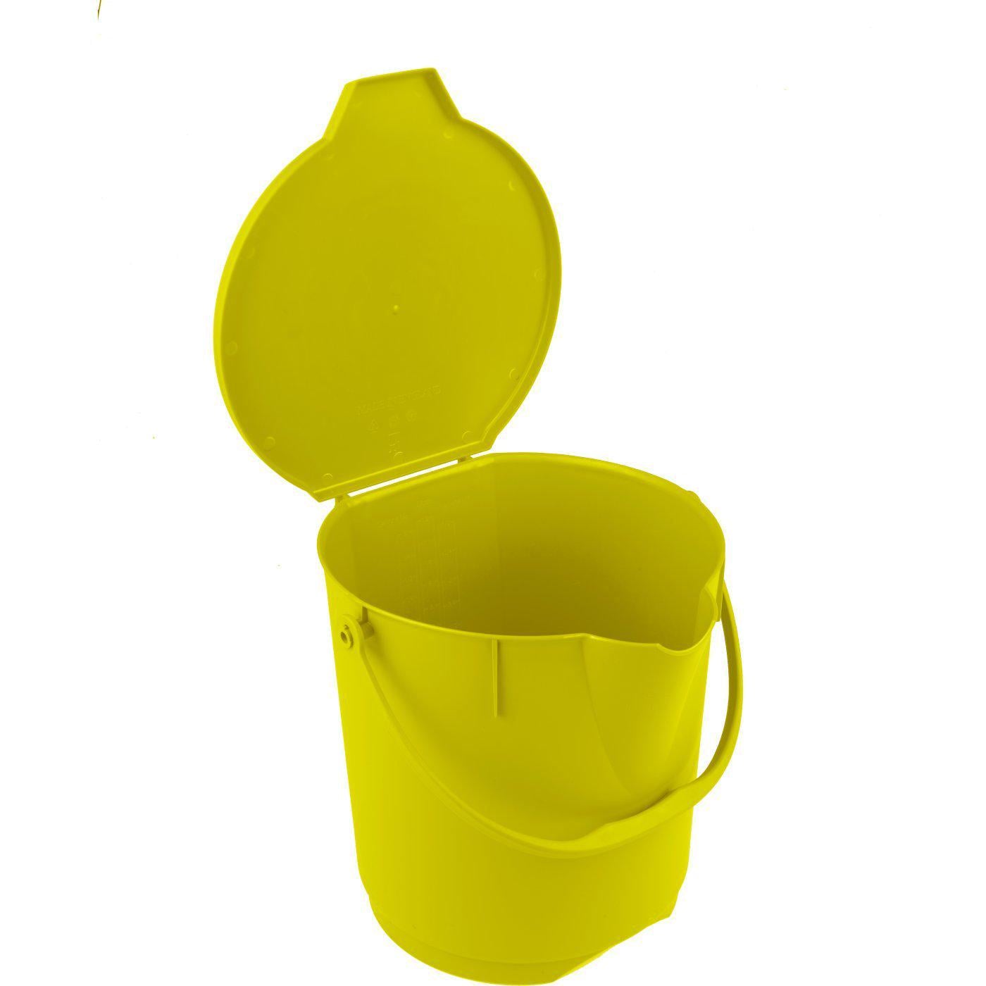 Ведро полипропиленовое Falcon Brush с крышкой BUC12/LDG Желтый Ведро полипропиленовое Falcon Brush с крышкой BUC12/LDG Желтый