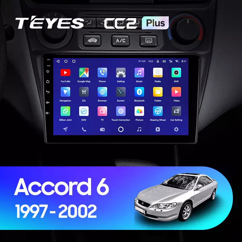 Автомагнітола штатна Teyes CC2 Plus для Honda Accord 6 1997-2002 Android (1680691192) - фото 3