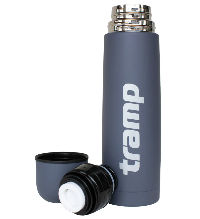 Термос для чая и напитков Tramp Basic с нержавейки держит 12 ч. 0,5 л (UTRC-111-grey)
