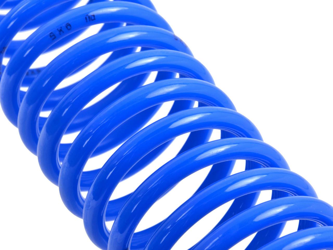 Шланг компресора пневматичний GeKo 10bar спіральний PU поліуретановий 5/8 мм 15 м (G02967) - фото 3 Шланг компресора пневматичний GeKo 10bar спіральний PU поліуретановий 5/8 мм 15 м (G02967) - фото 3