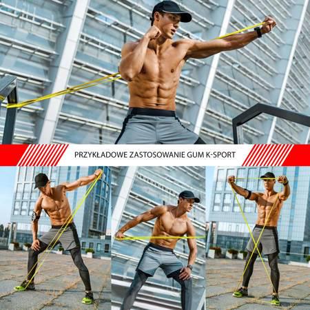 Лента-эспандер для упражнений K-SPORT Power Band 4 7-16 кг Красный (396855) - фото 3 Лента-эспандер для упражнений K-SPORT Power Band 4 7-16 кг Красный (396855) - фото 3