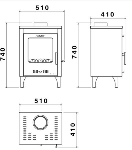 Камин на дровах Hosseven 5010 OLYMPUS Q 7,5 кВт 150 мм (22601796) - фото 5 Камин на дровах Hosseven 5010 OLYMPUS Q 7,5 кВт 150 мм (22601796) - фото 5