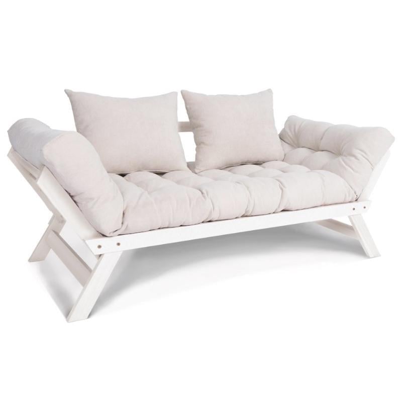 Диван-футон раскладной Woodman Allegro из массива дерева Белый/Кремовый - фото 1 Диван-футон раскладной Woodman Allegro из массива дерева Белый/Кремовый - фото 1
