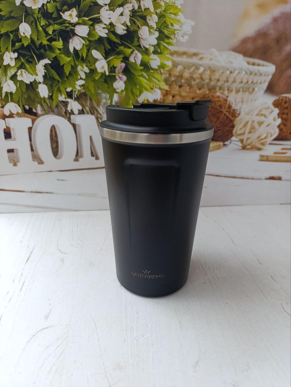 Термокружка Santaremo 17237446 из нержавеющей стали 500 мл Черный