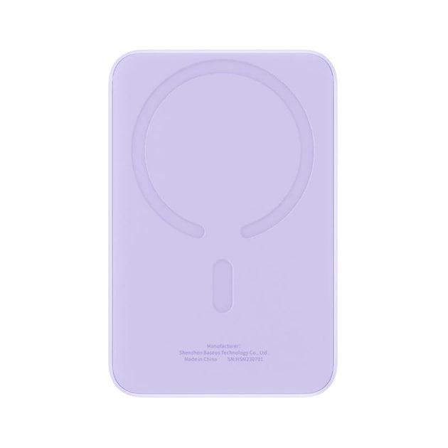 Повербанк Baseus Magnetic Mini Air 10000 mAh 20 W 2в1 QC3.0+PD3.0 с беспроводной зарядкой Qi 15 W Purple (P10059001513-00) - фото 8