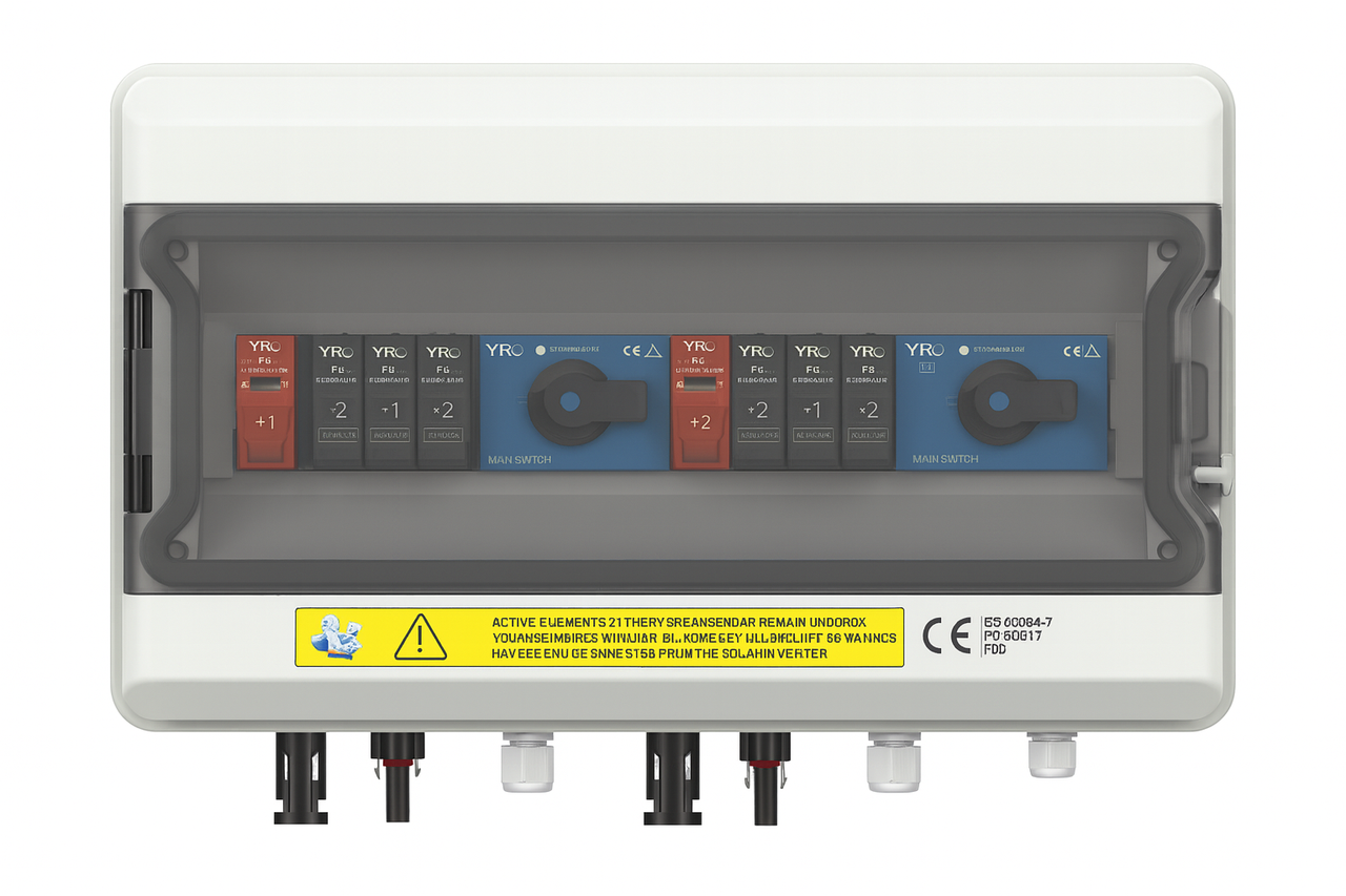 Щиток захисту для сонячних станцій YRO YNP 1000V 2 входи/2 виходи (29726054)