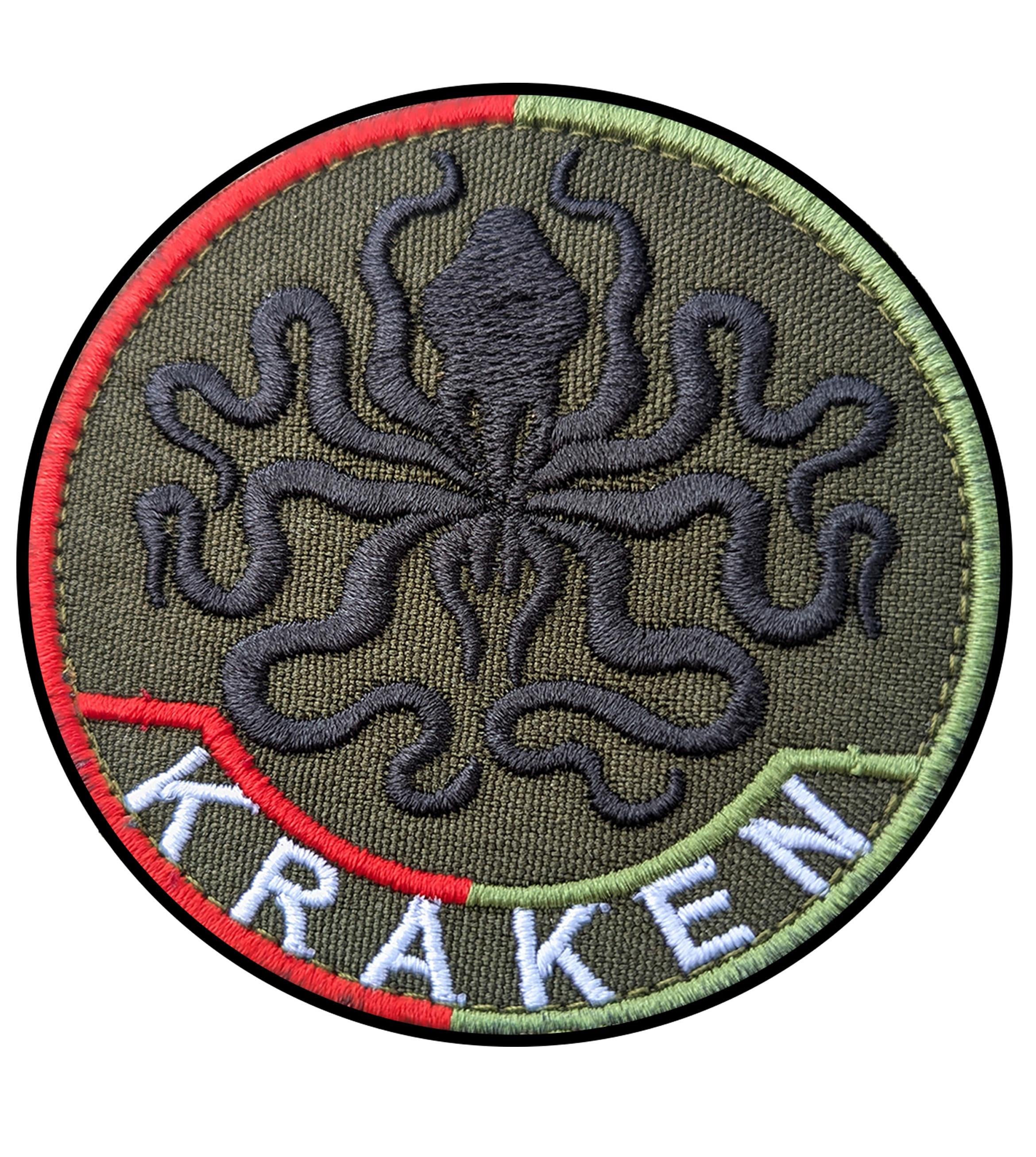 Шеврон вышитый KRAKEN на липучке (29446413)