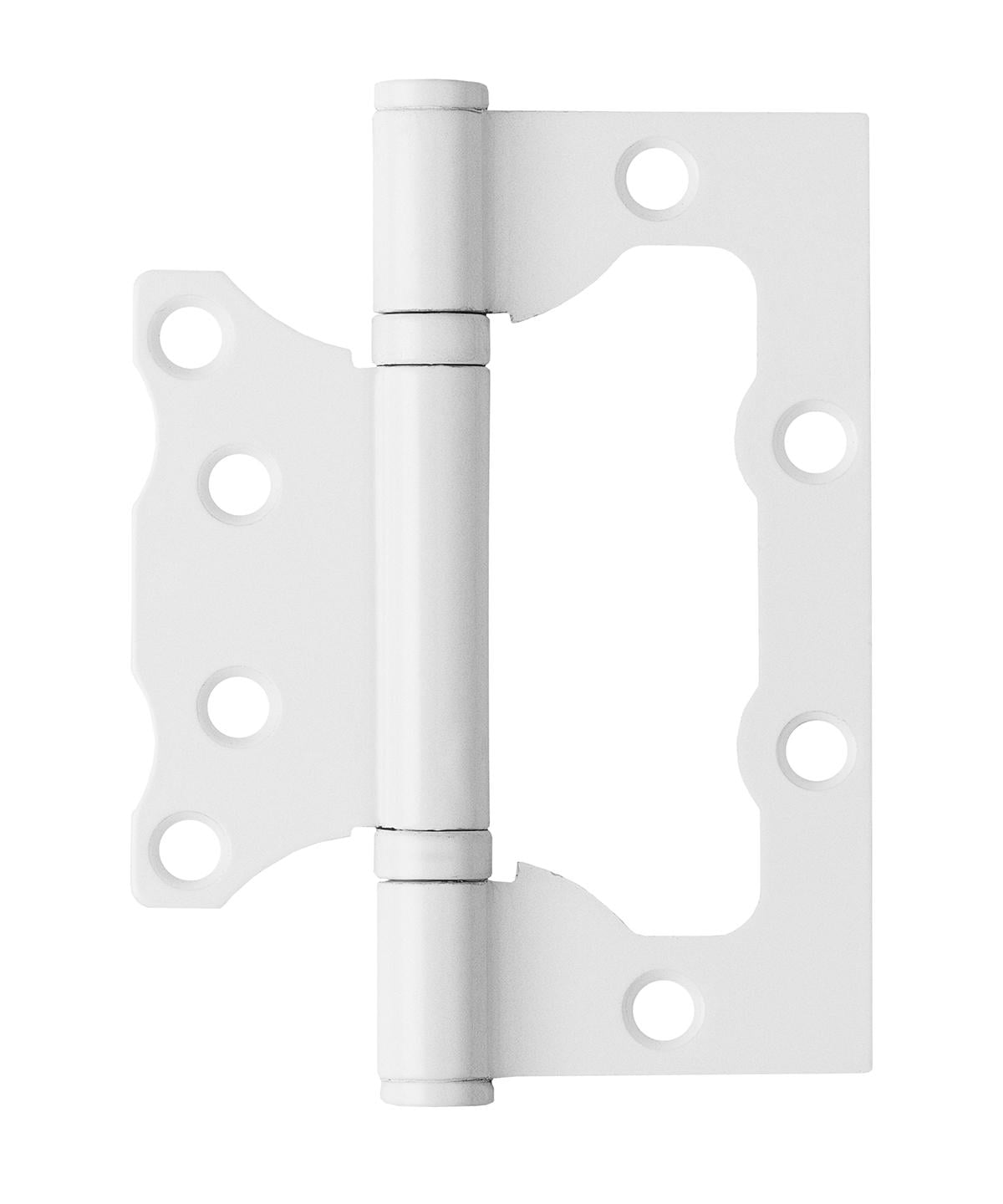 Петля для дверей накладная универсальная Paladii 2ВВ бабочка MW 100х62х2,0 мм 2 шт. Белый (ПП090)
