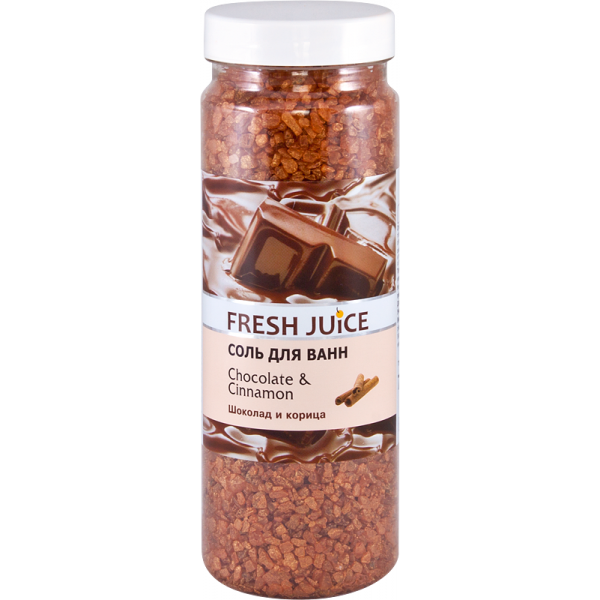 Соль для ванной Fresh Juice Chocolate & Cinnamon (4823015932472)