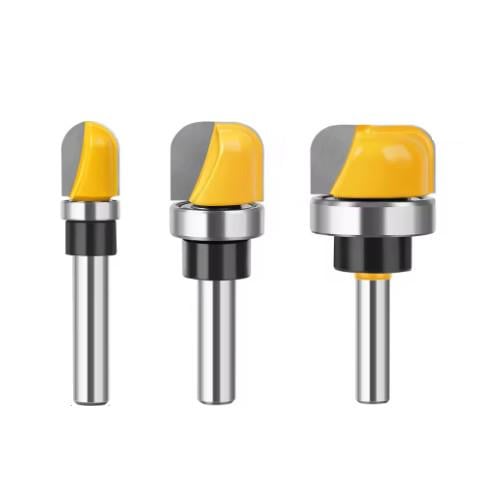 Набір фрез по дереву пазових галтельних хвостовик 6,35 мм 3 шт. (F595)