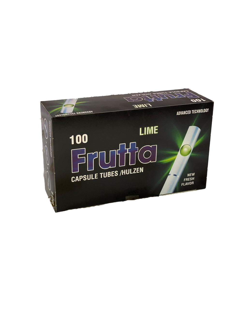 Сигаретные гильзы Frutta Lime для табака с капсулой 100 шт.