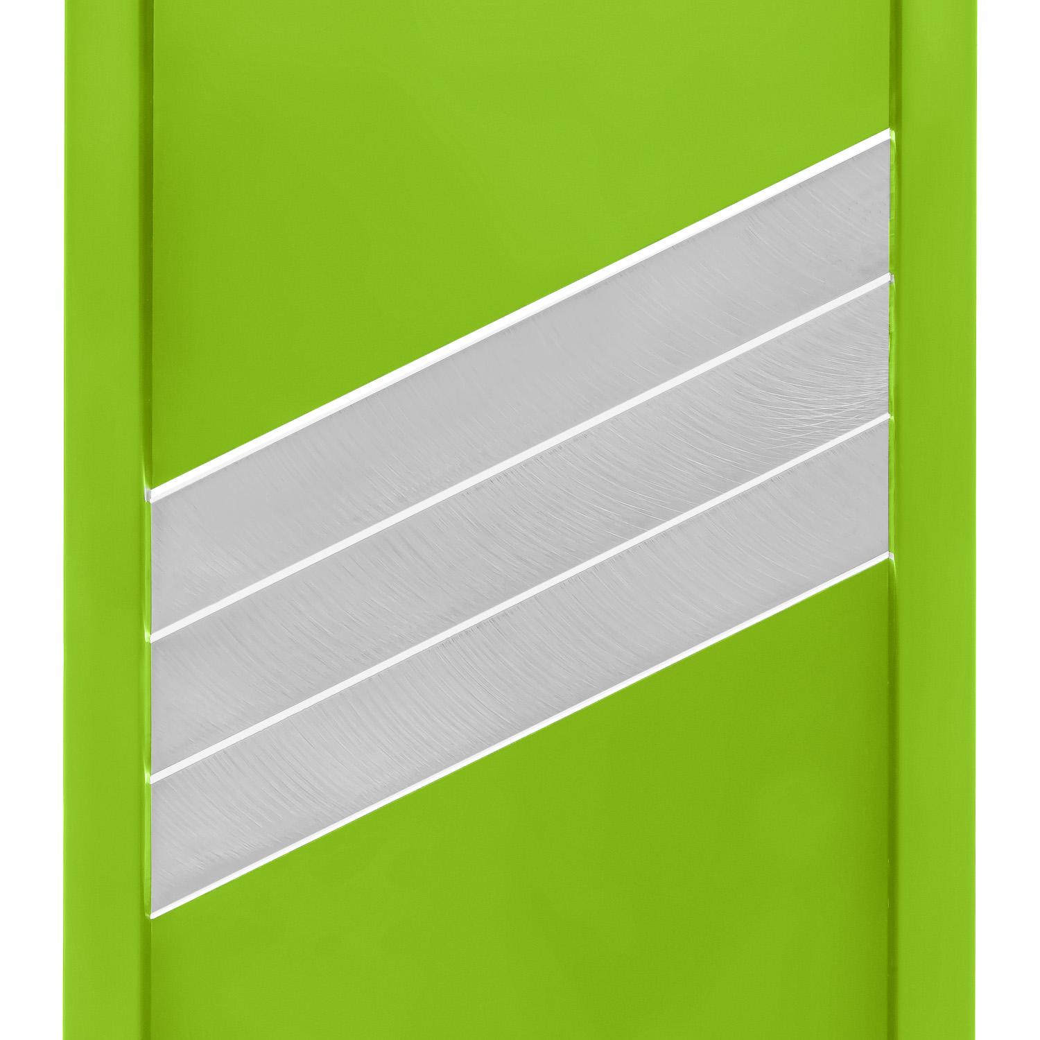 Шинковка для капусты и нарезки овощей/фруктов ручная пластиковая 3 лезвия 16,5х39 см Салатовый (86937) - фото 7