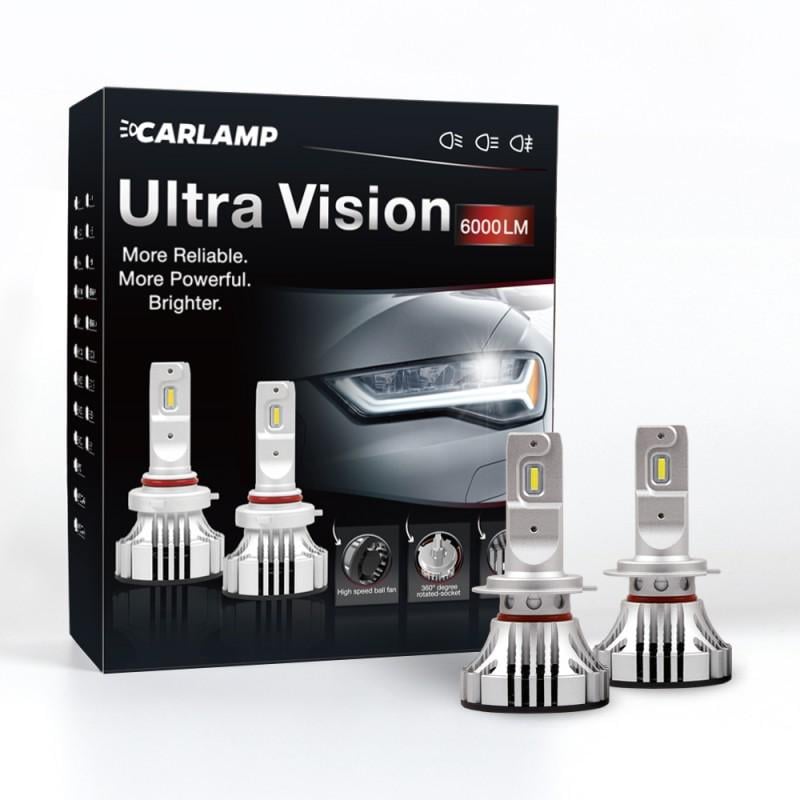 Автолампы светодиодные Carlamp H7 Ultra Vision Led 5000 Lm 6500 K (UV7)
