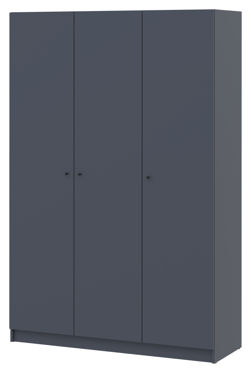 Шафа для одягу Promo 3 ДСП 135х48х204 см Графітовий (44900233)