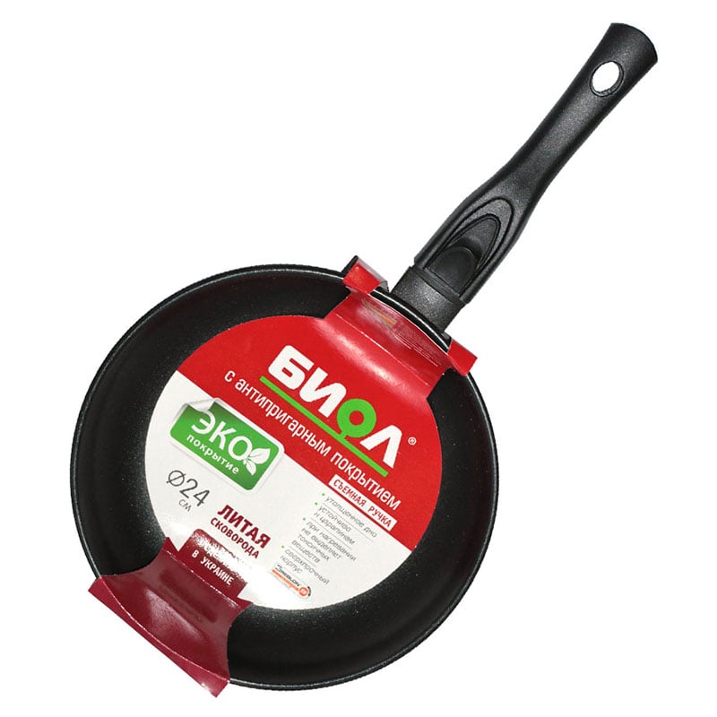 Сковорода антипригарная Биол Элегант со съемной ручкой 24 см Сковорода антипригарная Биол Элегант со съемной ручкой 24 см
