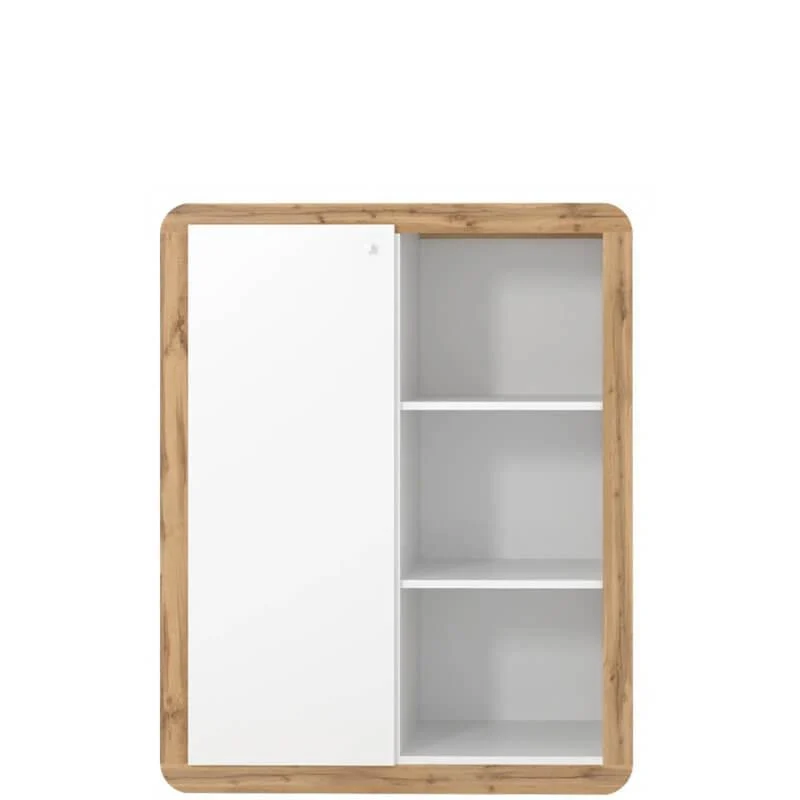 Комод в гостиную Гербор Ски KOM1DO Нимфея Альба/Дуб Аппалачи (GRB-1157)