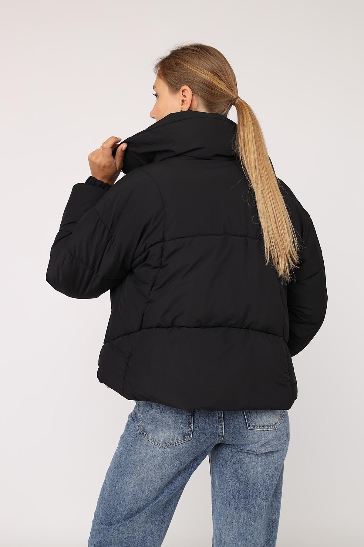 Куртка женская ЦБ-00277855 р. 54 Черный (28422272) - фото 6