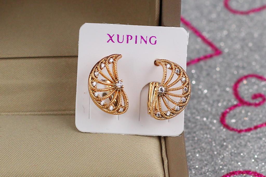 Серьги Xuping Jewelry Апельсиновые дольки 1,5 см Золотистый