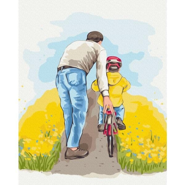 Картина по номерам Вместе с папой BrushMe BS53834 холст на подрамнике 40х50 см (2271344042)