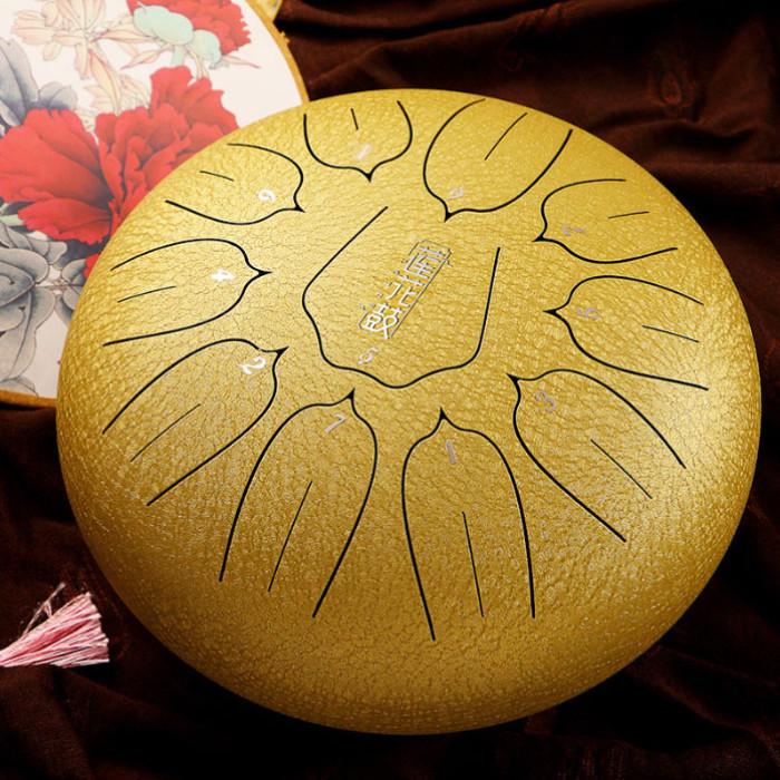 Глюкофон Happy Drum 11 нот Золотий Карбон (9090032) Глюкофон Happy Drum 11 нот Золотий Карбон (9090032)