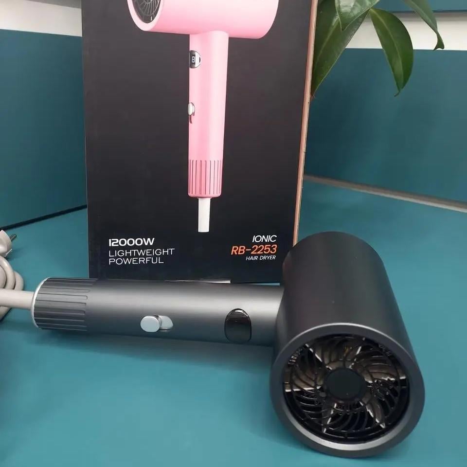 Фен для волосся професійний з іонізацією Rainberg RB-2253 2000 Вт Gray