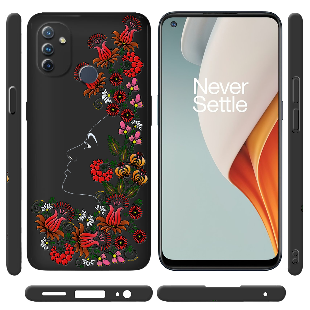 Чехол Boxface OnePlus Nord N100 3D Ukrainian Muse Черный силикон (42753-bk64-44165) - фото 2