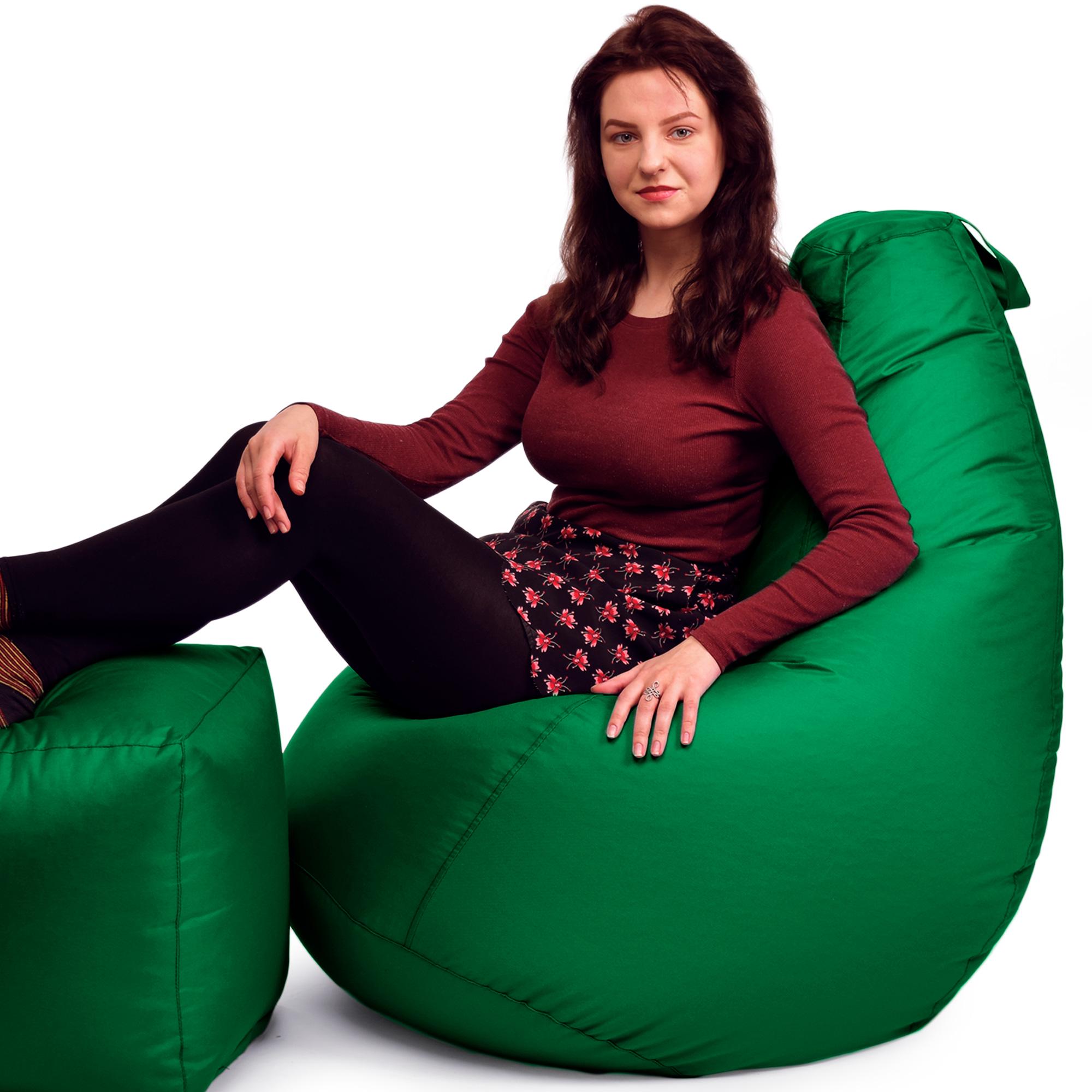 Кресло-мешок iQmebel Груша стандарт+ оксфорд Зеленый - фото 2 Кресло-мешок iQmebel Груша стандарт+ оксфорд Зеленый - фото 2
