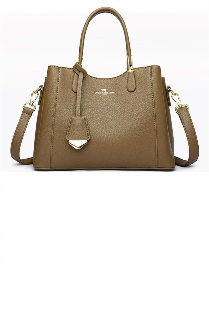 Жіноча сумочка з натуральної шкіри Какао (2746028266)