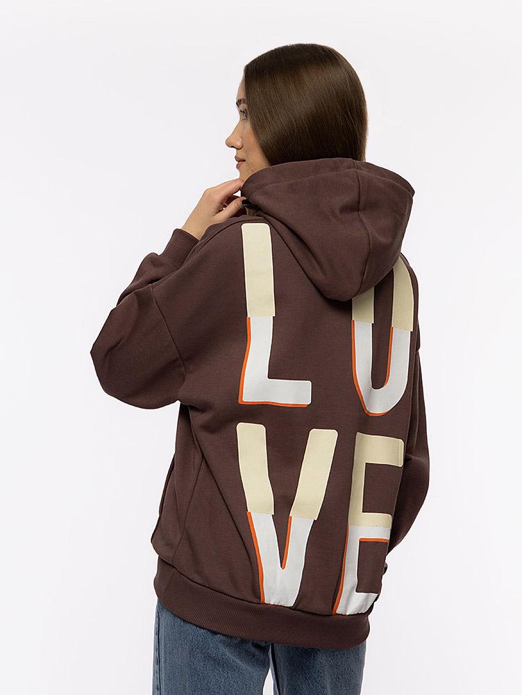 Худі жіноче оверсайз ЦБ-00214150 р. 44 Капучино (SKT000895776) - фото 3 Худі жіноче оверсайз ЦБ-00214150 р. 44 Капучино (SKT000895776) - фото 3