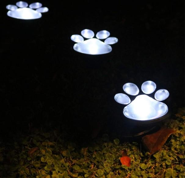 Уличный светильник Solar Paw Print Lights IP65 на солнечной батарее 8 шт. - фото 8