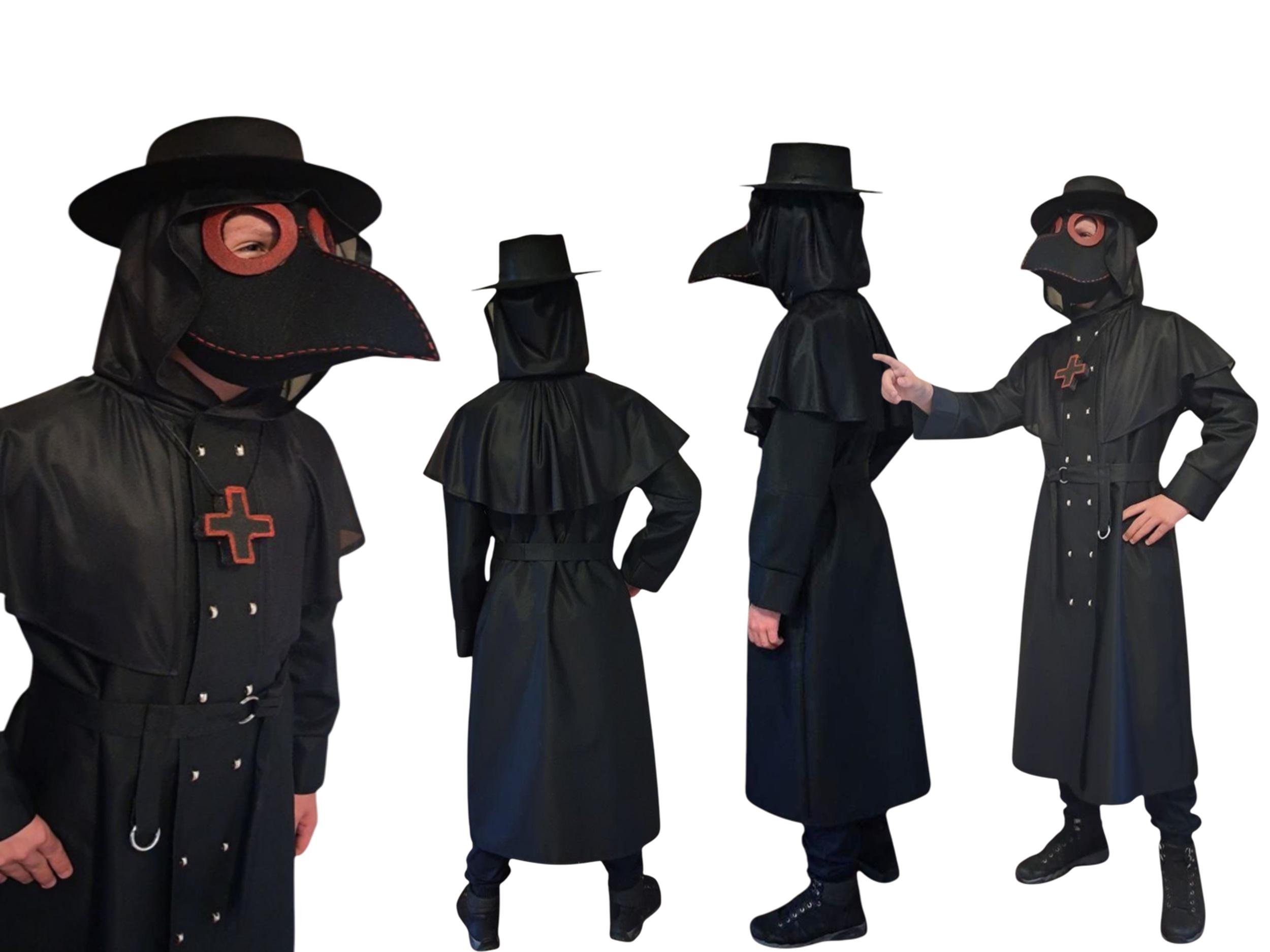 Карнавальный Костюм Чумной Доктор на Хэллоуин для подростка на рост 134-158 см - фото 3