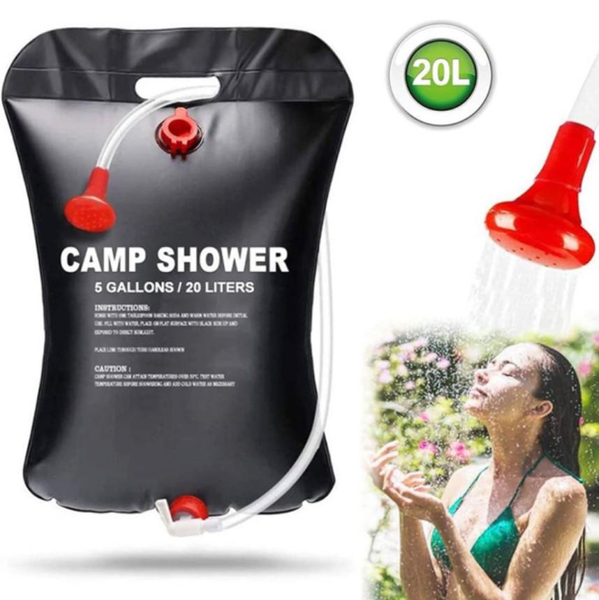 Душ летний туристический переносной 20 литров Camp Shower умывальник для дачи и кемпинга походный Черный (155) - фото 5 Душ летний туристический переносной 20 литров Camp Shower умывальник для дачи и кемпинга походный Черный (155) - фото 5