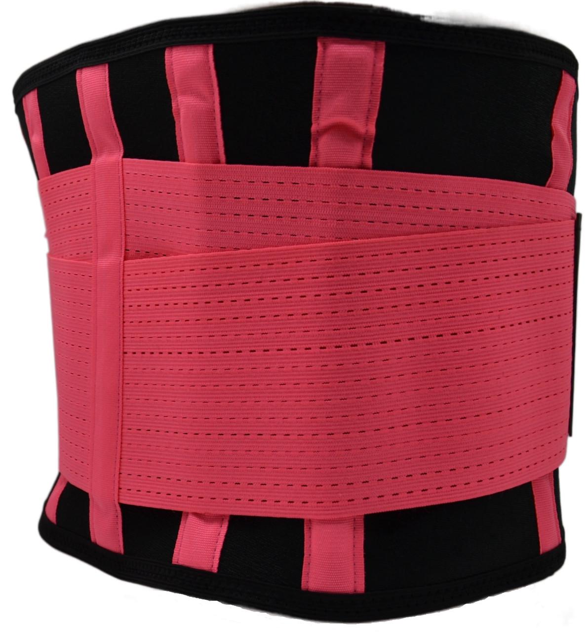 Пояс компрессионный MadMax MFA-277 Slimming belt S Black/Rubine red - фото 6