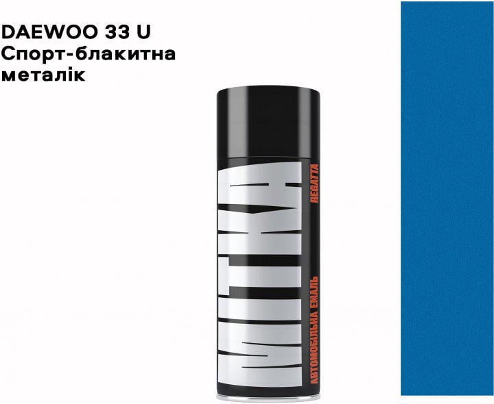 Емаль автомобільна MITKA Regatta 150 мл DAEWOO 33 U Спортивно-блакитний металік (MI033U) - фото 2