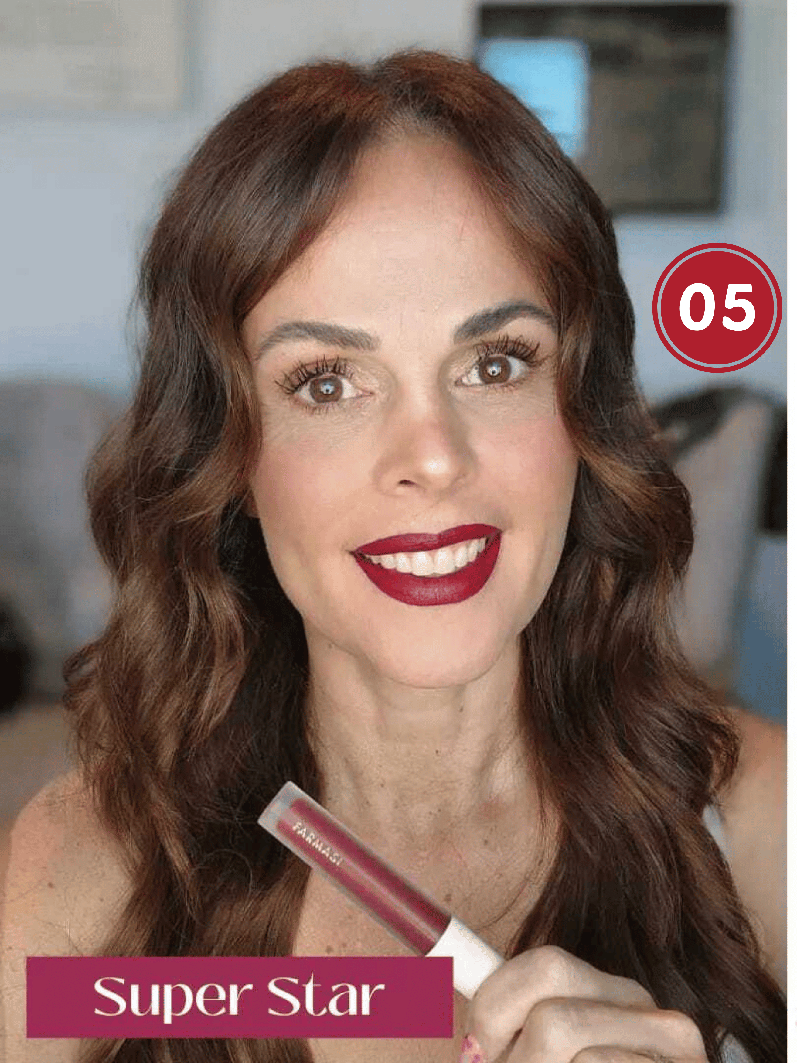 Помада рідка матова Farmasi 05 Superstar 4 г (77627831) - фото 2 Помада рідка матова Farmasi 05 Superstar 4 г (77627831) - фото 2