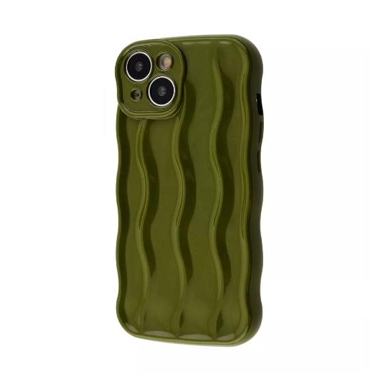 Чехол-накладка для телефона WAVE Lines Case - iPhone 14 army green (471170040)