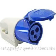 Розетка силовая стационарная 16А 220V (1652331776) Розетка силовая стационарная 16А 220V (1652331776)